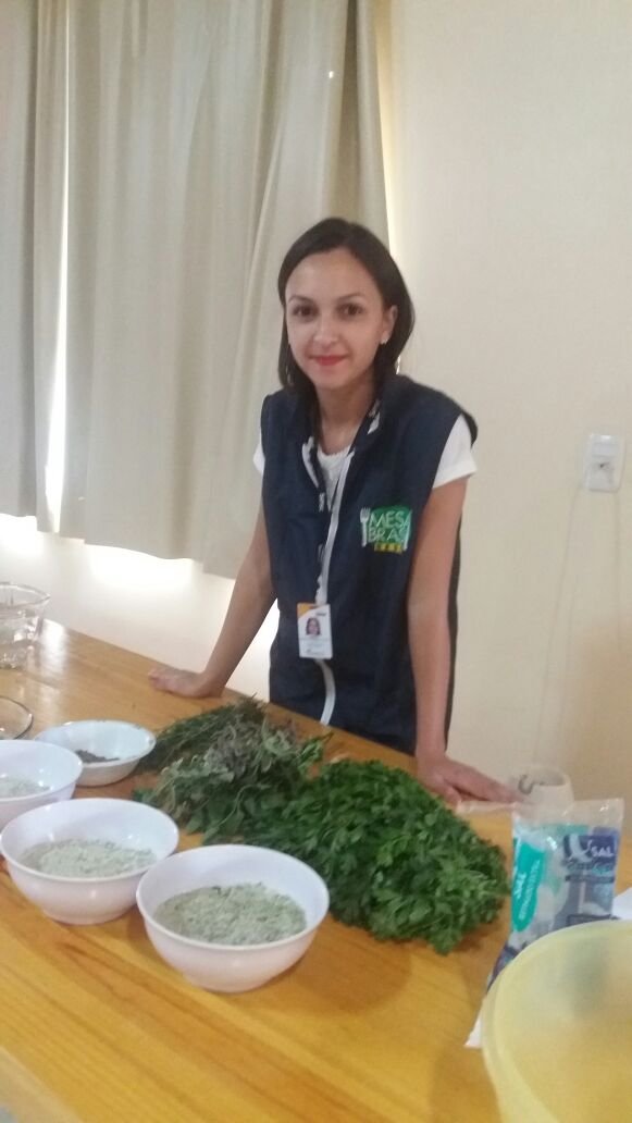 Marieli , nutricionista da Mesa Brasil do SESC - Mesa Brasil